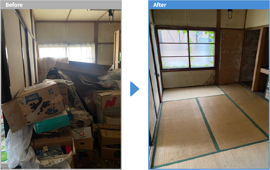 2階和室のビフォーアフター