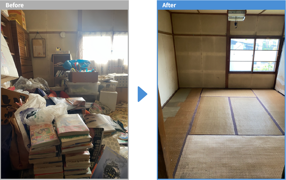 2階和室のビフォーアフター